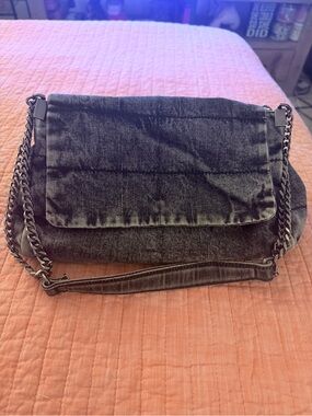 Zara denim shoulder bag